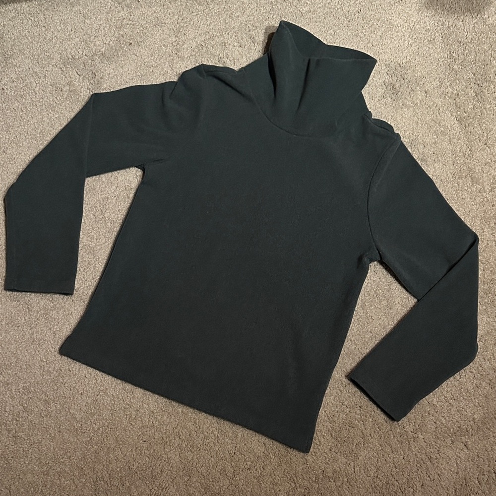 Maison Me by Maisonette Dark Green Turtleneck vary soft Sweatshirt material 7